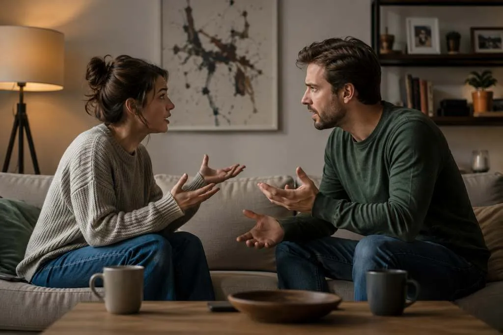 Couple having the same repetitive argument